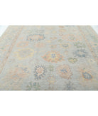 Oushak 9'11'' X 13'7'' Hand-Knotted Wool Rug 9'11'' x 13'7'' (298 X 408) / Blue / Grey