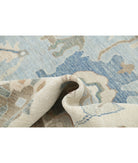 Oushak 9'10'' X 13'6'' Hand-Knotted Wool Rug 9'10'' x 13'6'' (295 X 405) / Blue / Ivory