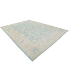 Oushak 9'11'' X 13'5'' Hand-Knotted Wool Rug 9'11'' x 13'5'' (298 X 403) / Green / Taupe