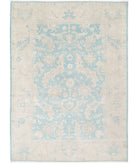 Oushak 9'11'' X 13'5'' Hand-Knotted Wool Rug 9'11'' x 13'5'' (298 X 403) / Green / Taupe