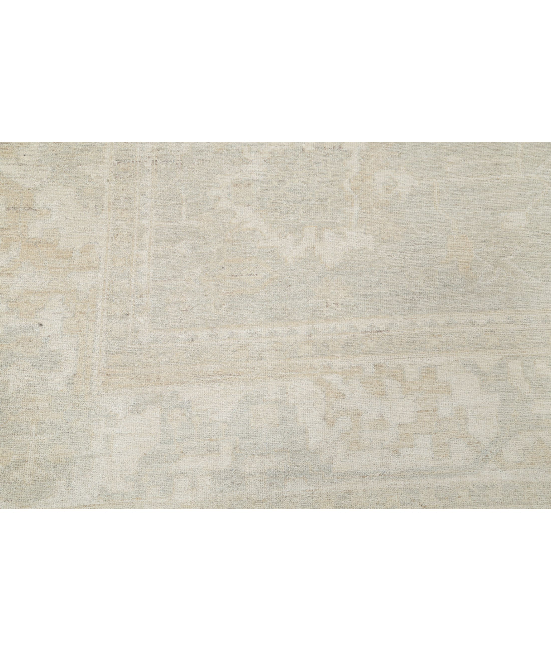 Oushak 8'1'' X 9'6'' Hand-Knotted Wool Rug 8'1'' x 9'6'' (243 X 285) / Grey / Ivory