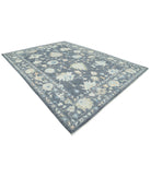 Oushak 10'4'' X 13'11'' Hand-Knotted Wool Rug 10'4'' x 13'11'' (310 X 418) / Grey / Grey