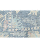 Oushak 10'1'' X 13'10'' Hand-Knotted Wool Rug 10'1'' x 13'10'' (303 X 415) / Blue / Blue