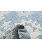 Oushak 10'1'' X 13'10'' Hand-Knotted Wool Rug 10'1'' x 13'10'' (303 X 415) / Blue / Blue