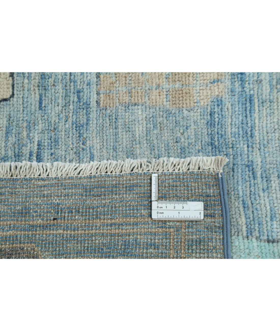 Oushak 9'0'' X 11'11'' Hand-Knotted Wool Rug 9'0'' x 11'11'' (270 X 358) / Blue / Blue