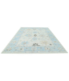 Oushak 9'4'' X 12'2'' Hand-Knotted Wool Rug 9'4'' x 12'2'' (280 X 365) / Ivory / Blue