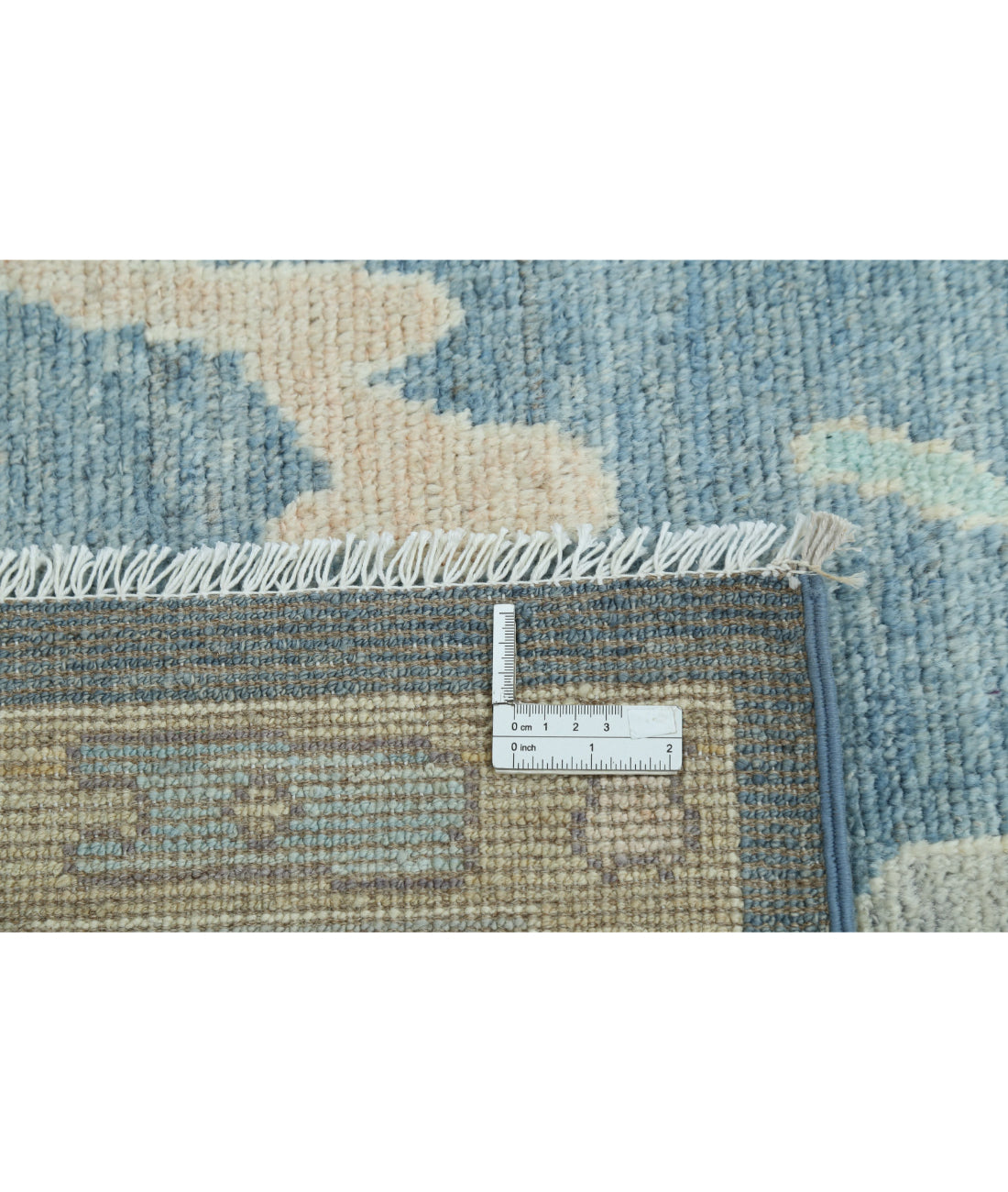 Oushak 7'11'' X 10'0'' Hand-Knotted Wool Rug 7'11'' x 10'0'' (238 X 300) / Blue / Green