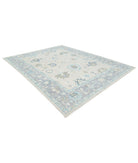Oushak 9'1'' X 11'9'' Hand-Knotted Wool Rug 9'1'' x 11'9'' (273 X 353) / Silver / Grey