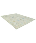 Oushak 9'2'' X 11'11'' Hand-Knotted Wool Rug 9'2'' x 11'11'' (275 X 358) / Grey / Ivory