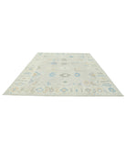 Oushak 9'2'' X 11'11'' Hand-Knotted Wool Rug 9'2'' x 11'11'' (275 X 358) / Grey / Ivory