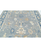 Oushak 8'0'' X 9'10'' Hand-Knotted Wool Rug 8'0'' x 9'10'' (240 X 295) / Grey / Blue