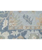 Oushak 9'2'' X 12'3'' Hand-Knotted Wool Rug 9'2'' x 12'3'' (275 X 368) / Blue / Grey