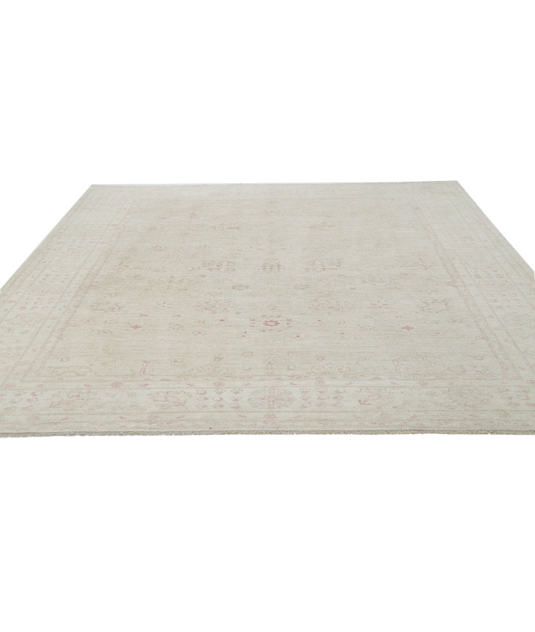 Oushak 8'9'' X 11'6'' Hand-Knotted Wool Rug 8'9'' x 11'6'' (263 X 345) / Beige / Ivory