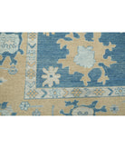 Oushak 9'10'' X 13'8'' Hand-Knotted Wool Rug 9'10'' x 13'8'' (295 X 410) / Blue / Taupe