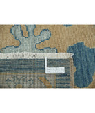 Oushak 9'10'' X 13'8'' Hand-Knotted Wool Rug 9'10'' x 13'8'' (295 X 410) / Blue / Taupe