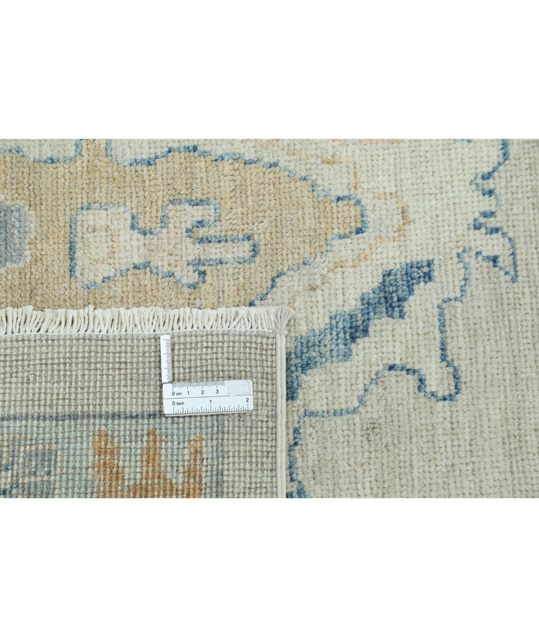 Oushak 9'11'' X 13'9'' Hand-Knotted Wool Rug 9'11'' x 13'9'' (298 X 413) / Ivory / Ivory