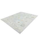 Oushak 8'2'' X 10'1'' Hand-Knotted Wool Rug 8'2'' x 10'1'' (245 X 303) / Blue / Grey