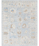 Oushak 8'2'' X 10'1'' Hand-Knotted Wool Rug 8'2'' x 10'1'' (245 X 303) / Blue / Grey