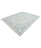 Oushak 8'2'' X 9'10'' Hand-Knotted Wool Rug 8'2'' x 9'10'' (245 X 295) / Green / Blue