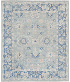 Oushak 8'2'' X 9'10'' Hand-Knotted Wool Rug 8'2'' x 9'10'' (245 X 295) / Green / Blue