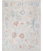 Oushak 9'0'' X 11'11'' Hand-Knotted Wool Rug 9'0'' x 11'11'' (270 X 358) / Silver / Ivory