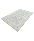 Oushak 5'10'' X 9'0'' Hand-Knotted Wool Rug 5'10'' x 9'0'' (175 X 270) / Grey / Blue