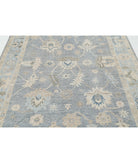 Oushak 5'10'' X 9'0'' Hand-Knotted Wool Rug 5'10'' x 9'0'' (175 X 270) / Grey / Blue