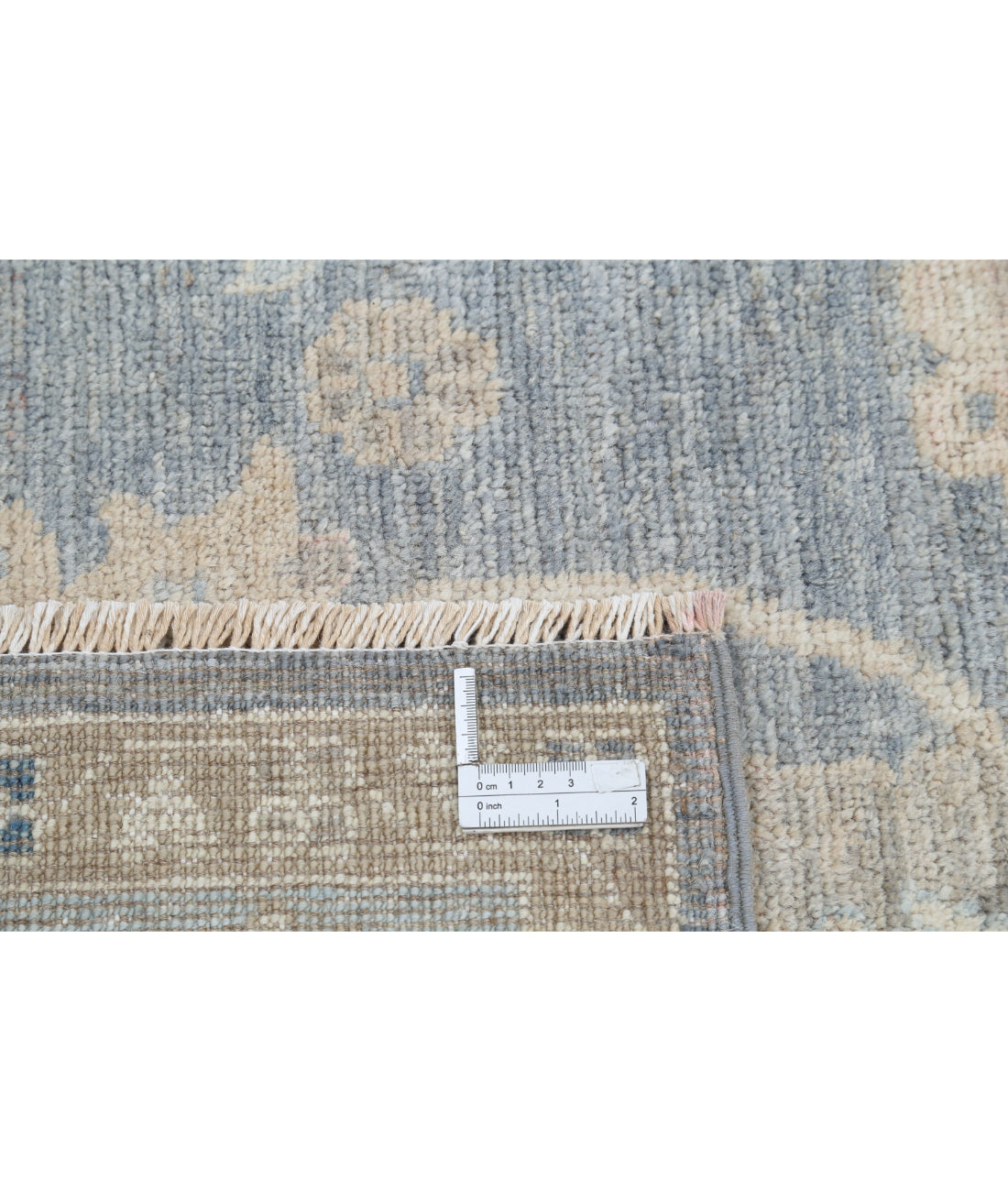 Oushak 5'10'' X 9'0'' Hand-Knotted Wool Rug 5'10'' x 9'0'' (175 X 270) / Grey / Blue