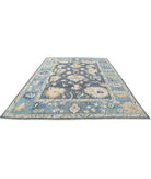 Oushak 8'11'' X 11'7'' Hand-Knotted Wool Rug 8'11'' x 11'7'' (268 X 348) / Grey / Blue