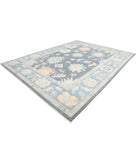 Oushak 10'2'' X 13'8'' Hand-Knotted Wool Rug 10'2'' x 13'8'' (305 X 410) / Grey / Blue