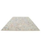 Oushak 10'0'' X 13'6'' Hand-Knotted Wool Rug 10'0'' x 13'6'' (300 X 405) / Grey / Blue