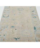 Oushak 3'1'' X 11'7'' Hand-Knotted Wool Rug 3'1'' x 11'7'' (93 X 348) / Taupe / Blue