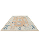 Oushak 9'0'' X 12'0'' Hand-Knotted Wool Rug 9'0'' x 12'0'' (270 X 360) / Rust / Blue