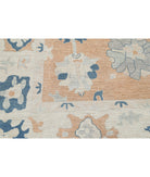 Oushak 9'0'' X 12'0'' Hand-Knotted Wool Rug 9'0'' x 12'0'' (270 X 360) / Rust / Blue