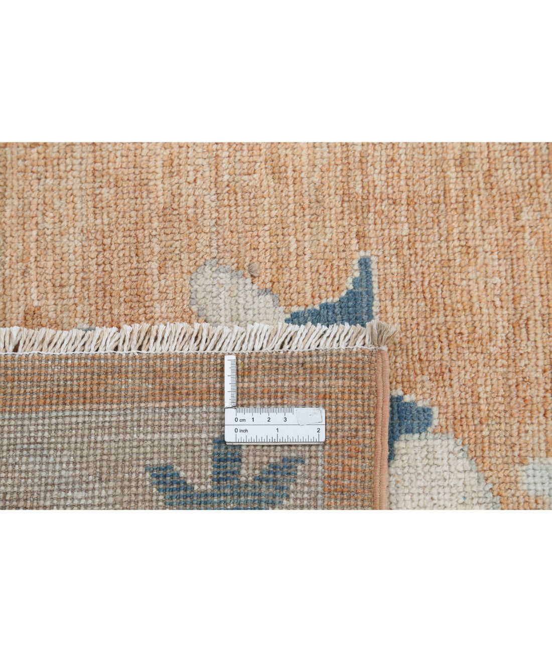 Oushak 9'0'' X 12'0'' Hand-Knotted Wool Rug 9'0'' x 12'0'' (270 X 360) / Rust / Blue