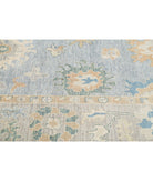 Oushak 8'0'' X 9'11'' Hand-Knotted Wool Rug 8'0'' x 9'11'' (240 X 298) / Blue / Grey