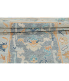 Oushak 2'10'' X 9'4'' Hand-Knotted Wool Rug 2'10'' x 9'4'' (85 X 280) / Grey / Blue