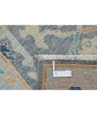 Oushak 2'10'' X 9'4'' Hand-Knotted Wool Rug 2'10'' x 9'4'' (85 X 280) / Grey / Blue