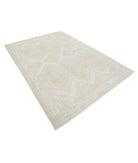 Oushak 6'2'' X 8'10'' Hand-Knotted Wool Rug 6'2'' x 8'10'' (185 X 265) / Taupe / Ivory