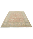 Oushak 6'10'' X 8'5'' Hand-Knotted Wool Rug 6'10'' x 8'5'' (205 X 253) / Peach / Taupe