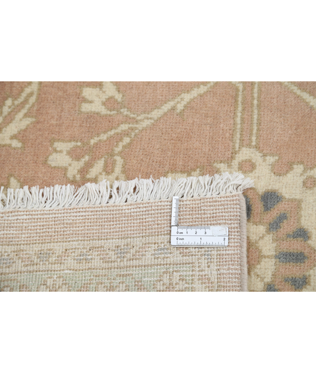 Oushak 6'10'' X 8'5'' Hand-Knotted Wool Rug 6'10'' x 8'5'' (205 X 253) / Peach / Taupe