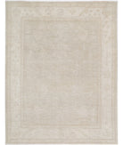 Oushak 8'2'' X 10'5'' Hand-Knotted Wool Rug 8'2'' x 10'5'' (245 X 313) / Grey / Ivory