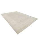 Oushak 9'11'' X 14'2'' Hand-Knotted Wool Rug 9'11'' x 14'2'' (298 X 425) / Grey / Ivory