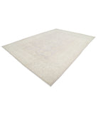 Oushak 9'11'' X 14'2'' Hand-Knotted Wool Rug 9'11'' x 14'2'' (298 X 425) / Grey / Ivory