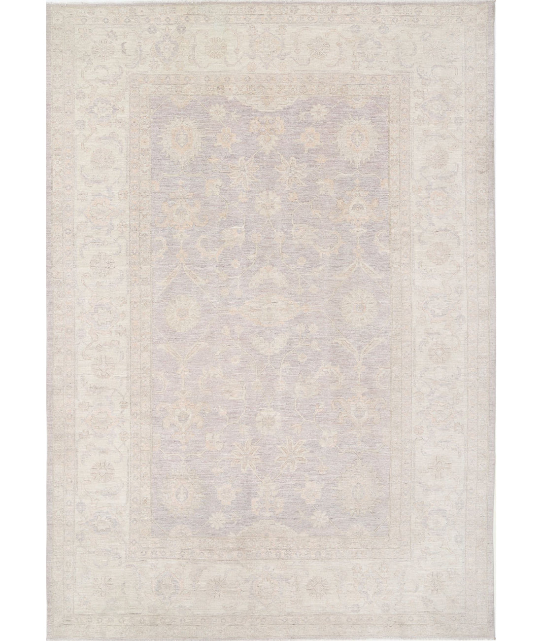 Oushak 9'11'' X 14'2'' Hand-Knotted Wool Rug 9'11'' x 14'2'' (298 X 425) / Grey / Ivory