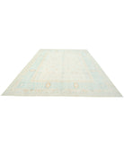 Oushak 9'1'' X 12'2'' Hand-Knotted Wool Rug 9'1'' x 12'2'' (273 X 365) / Ivory / Green