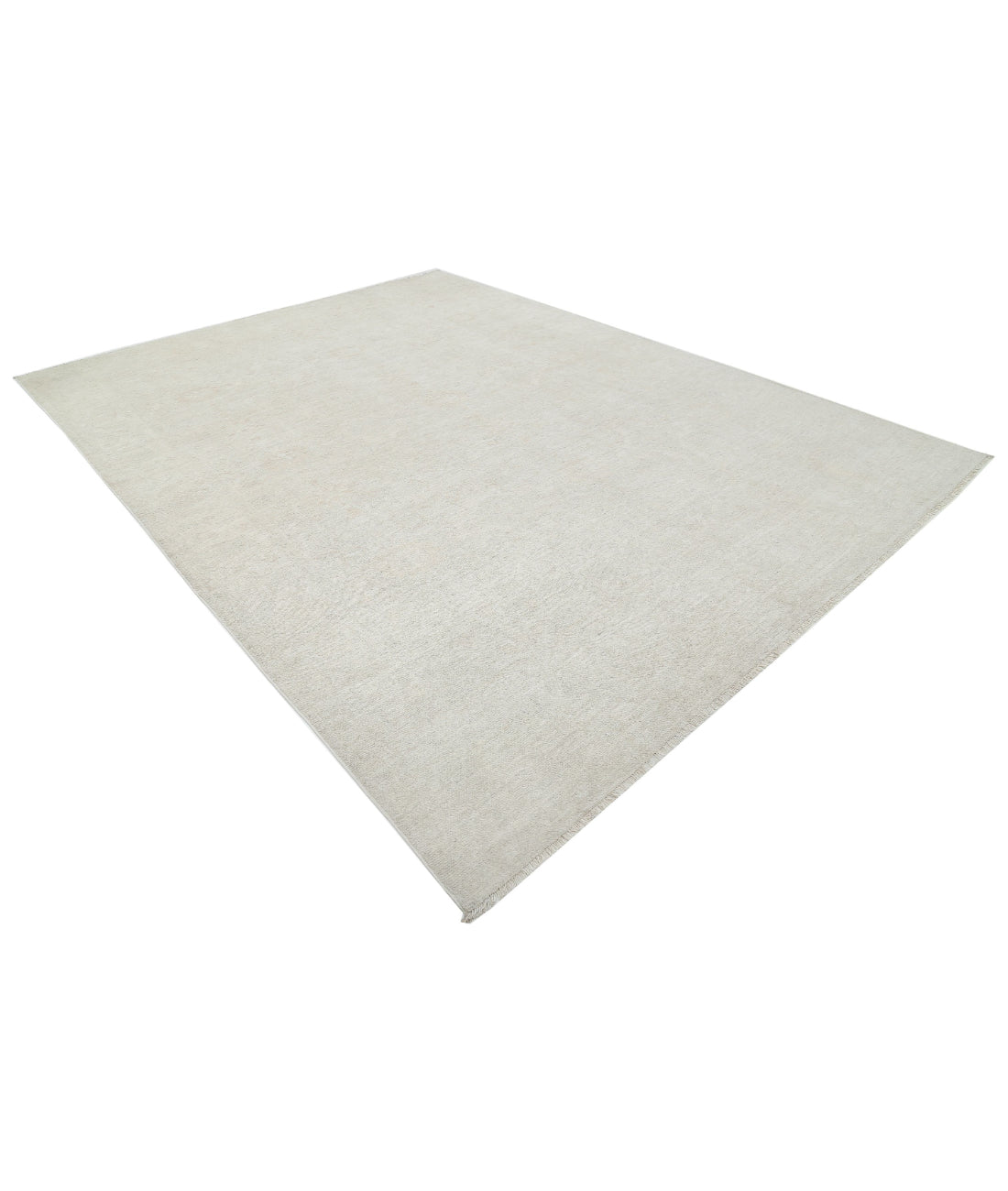 Oushak 9'0'' X 11'6'' Hand-Knotted Wool Rug 9'0'' x 11'6'' (270 X 345) / Ivory / Ivory