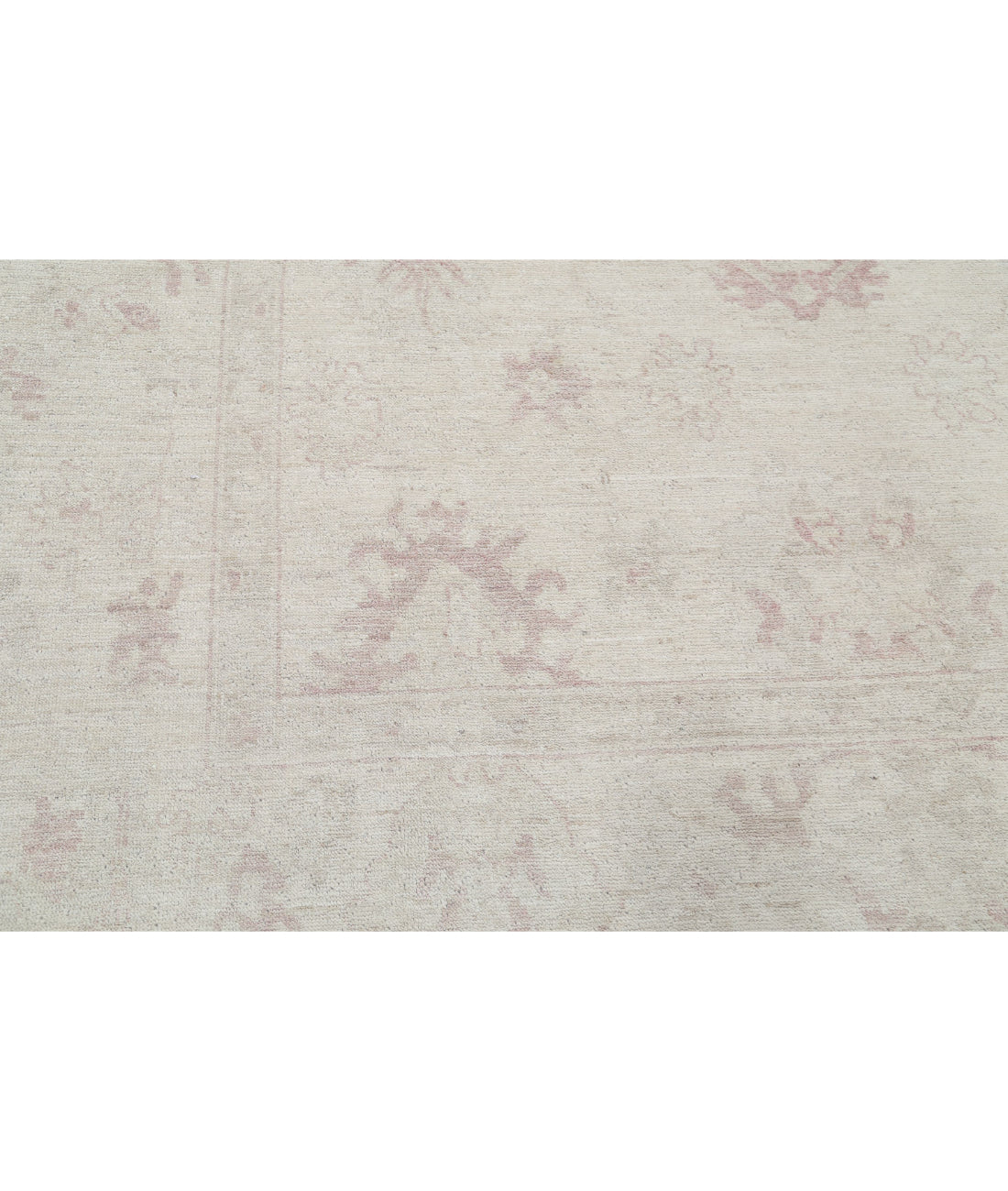 Oushak 8'6'' X 12'2'' Hand-Knotted Wool Rug 8'6'' x 12'2'' (255 X 365) / Ivory / Ivory