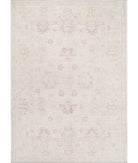 Oushak 8'6'' X 12'2'' Hand-Knotted Wool Rug 8'6'' x 12'2'' (255 X 365) / Ivory / Ivory