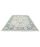 Oushak 8'1'' X 9'10'' Hand-Knotted Wool Rug 8'1'' x 9'10'' (243 X 295) / Blue / Blue